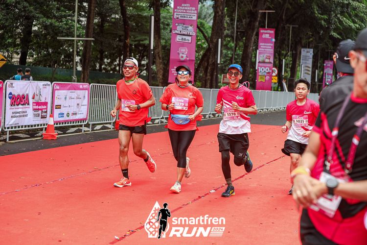 Race photo from Smartfren Run 2024