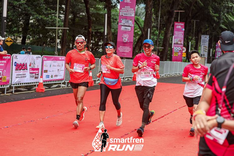 Race photo from Smartfren Run 2024