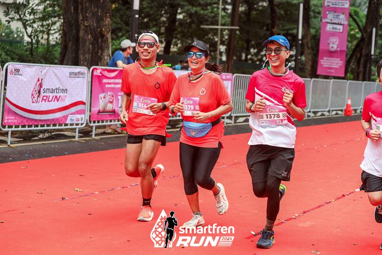 Race photo from Smartfren Run 2024
