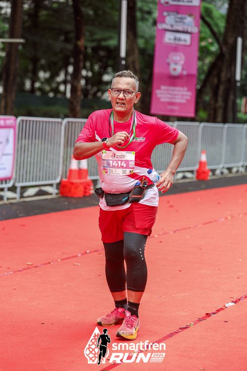 Race photo from Smartfren Run 2024