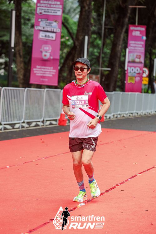 Race photo from Smartfren Run 2024