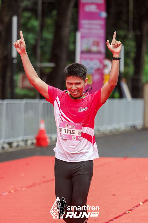 Race photo from Smartfren Run 2024