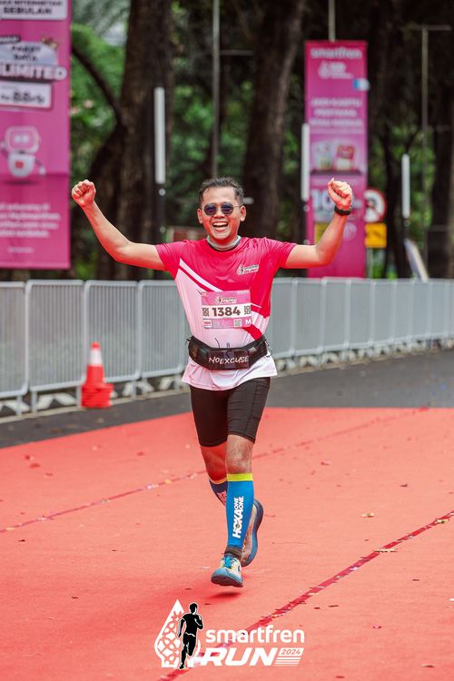 Race photo from Smartfren Run 2024