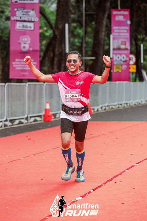Race photo from Smartfren Run 2024