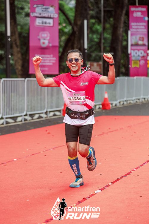 Race photo from Smartfren Run 2024