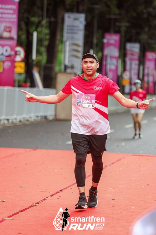 Race photo from Smartfren Run 2024