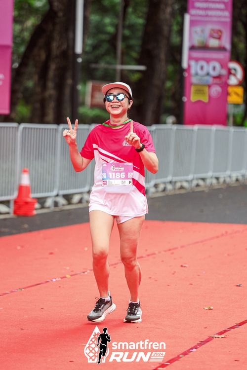 Race photo from Smartfren Run 2024