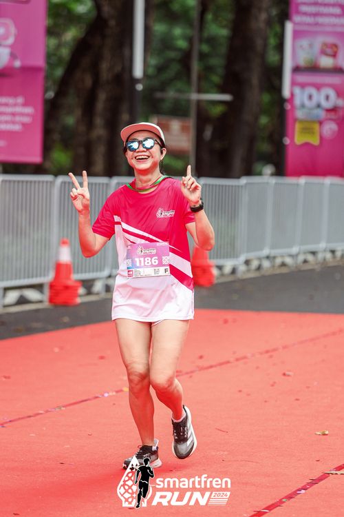 Race photo from Smartfren Run 2024