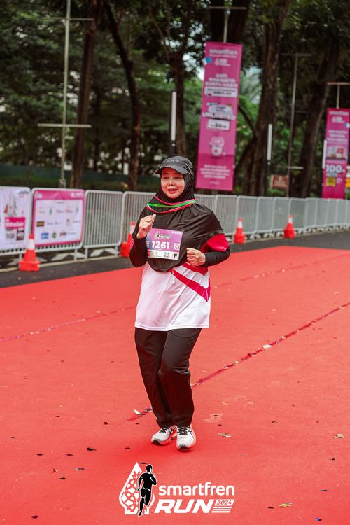 Race photo from Smartfren Run 2024