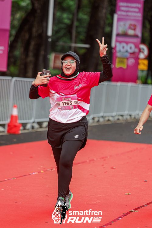 Race photo from Smartfren Run 2024
