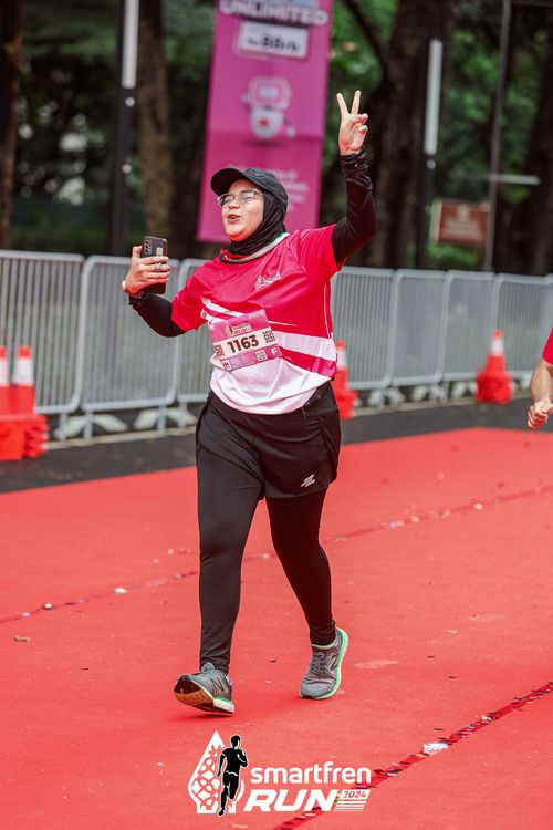 Race photo from Smartfren Run 2024