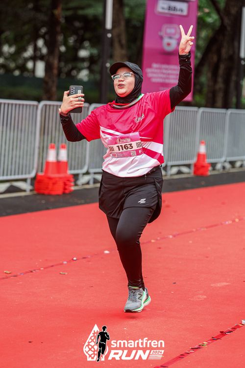 Race photo from Smartfren Run 2024