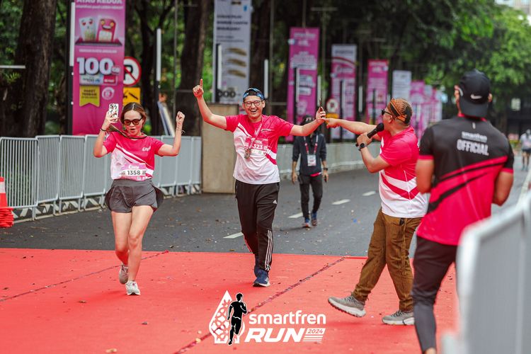 Race photo from Smartfren Run 2024