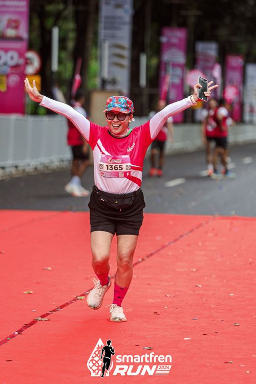Race photo from Smartfren Run 2024