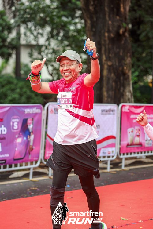 Race photo from Smartfren Run 2024