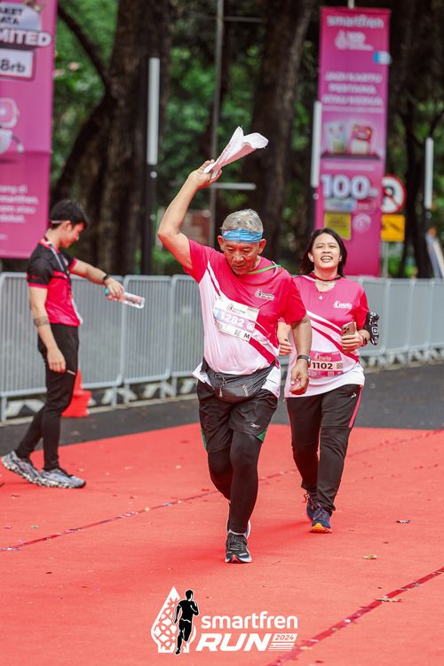 Race photo from Smartfren Run 2024