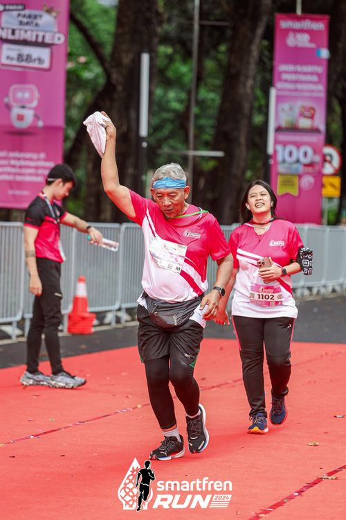 Race photo from Smartfren Run 2024