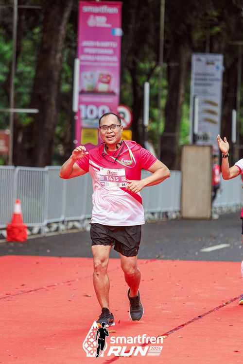 Race photo from Smartfren Run 2024