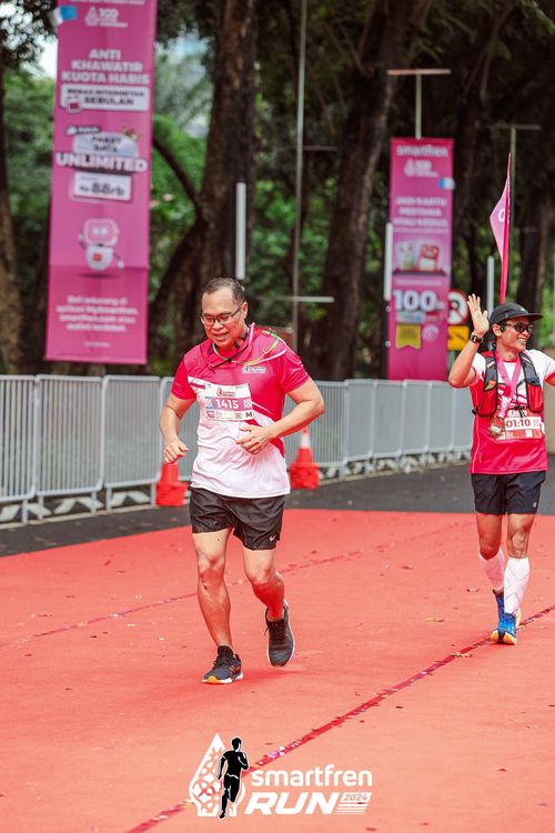 Race photo from Smartfren Run 2024
