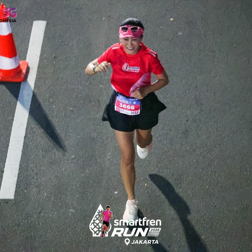 Race photo from SMARTFREN RUN 2026