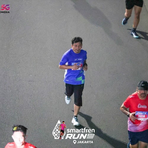 Race photo from SMARTFREN RUN 2026