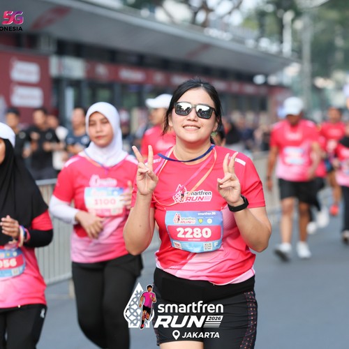 Race photo from SMARTFREN RUN 2026