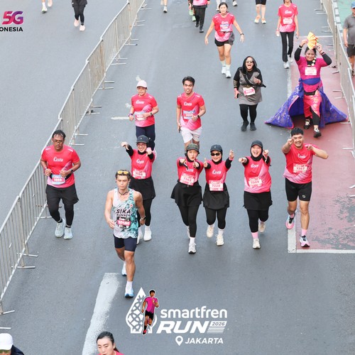 Race photo from SMARTFREN RUN 2026