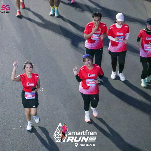 Race photo from SMARTFREN RUN 2026