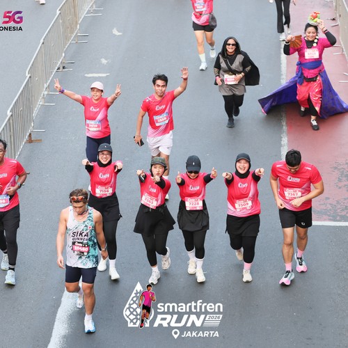 Race photo from SMARTFREN RUN 2026