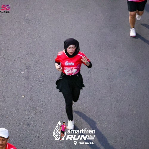 Race photo from SMARTFREN RUN 2026