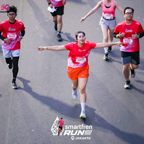 Race photo from SMARTFREN RUN 2026