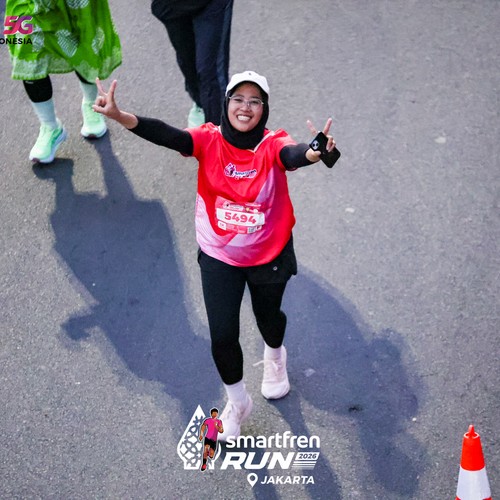 Race photo from SMARTFREN RUN 2026