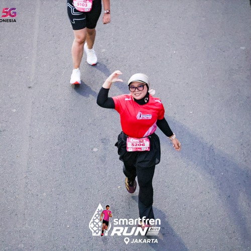 Race photo from SMARTFREN RUN 2026