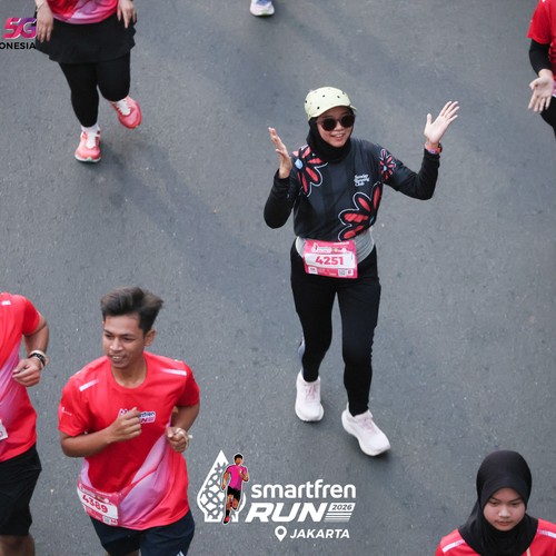 Race photo from SMARTFREN RUN 2026