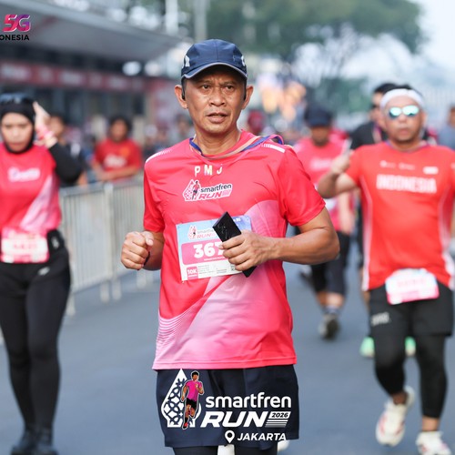 Race photo from SMARTFREN RUN 2026