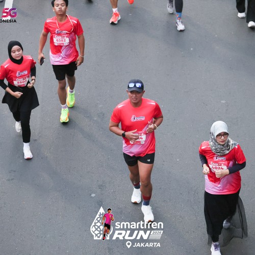 Race photo from SMARTFREN RUN 2026