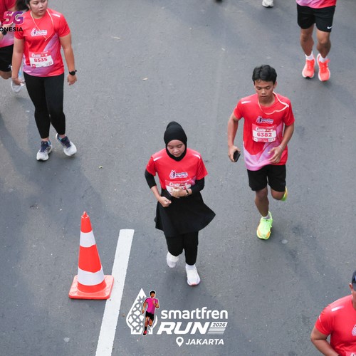 Race photo from SMARTFREN RUN 2026