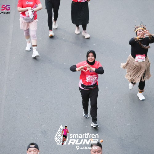 Race photo from SMARTFREN RUN 2026