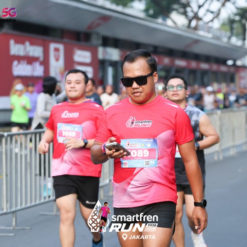 Race photo from SMARTFREN RUN 2026