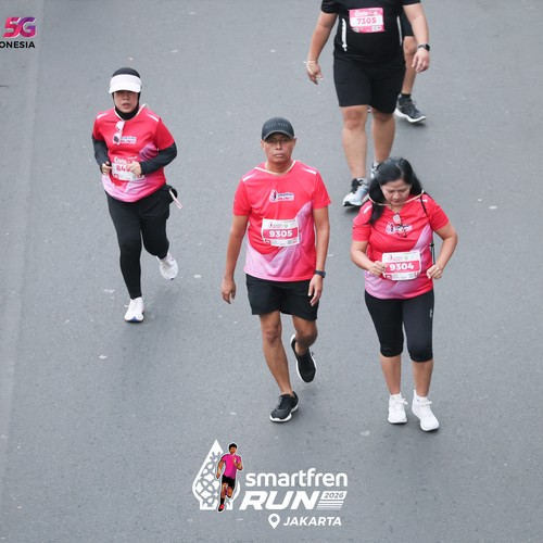 Race photo from SMARTFREN RUN 2026
