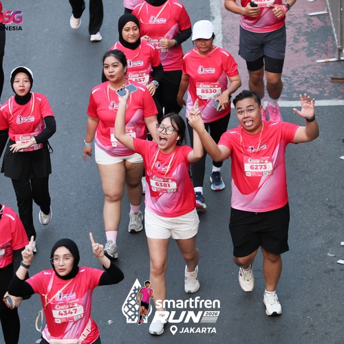 Race photo from SMARTFREN RUN 2026