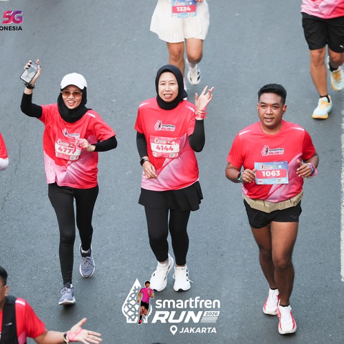 Race photo from SMARTFREN RUN 2026