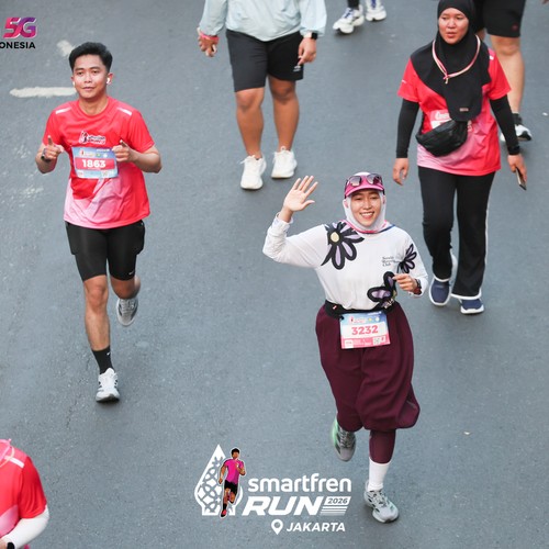 Race photo from SMARTFREN RUN 2026