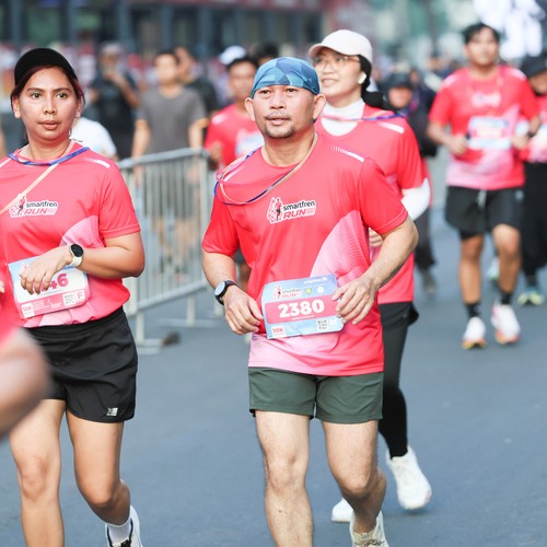 Race photo from SMARTFREN RUN 2026