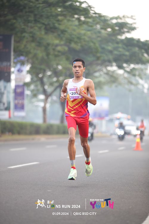 Race photo from BAF LIONS RUN 2024