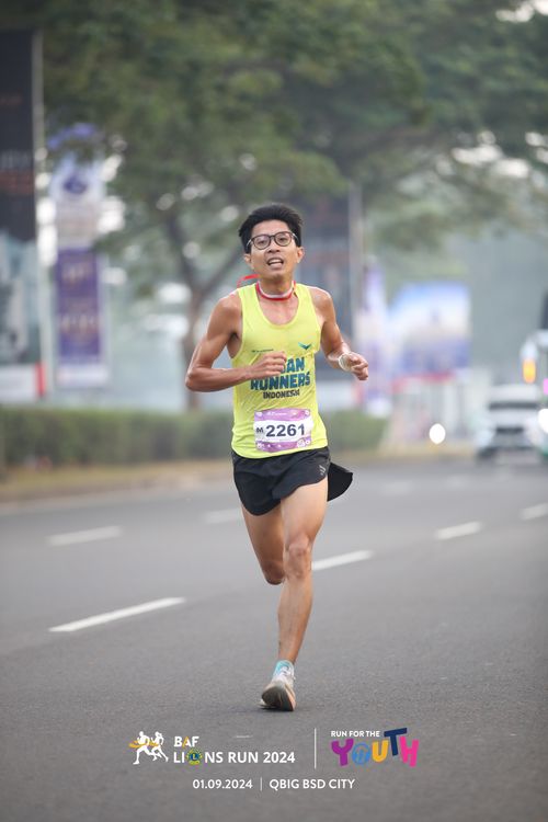 Race photo from BAF LIONS RUN 2024