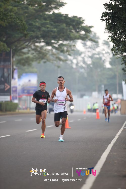 Race photo from BAF LIONS RUN 2024