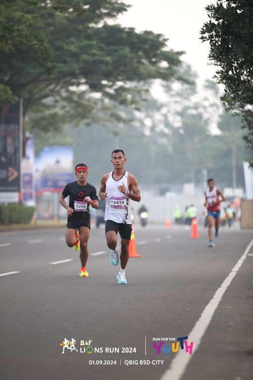 Race photo from BAF LIONS RUN 2024