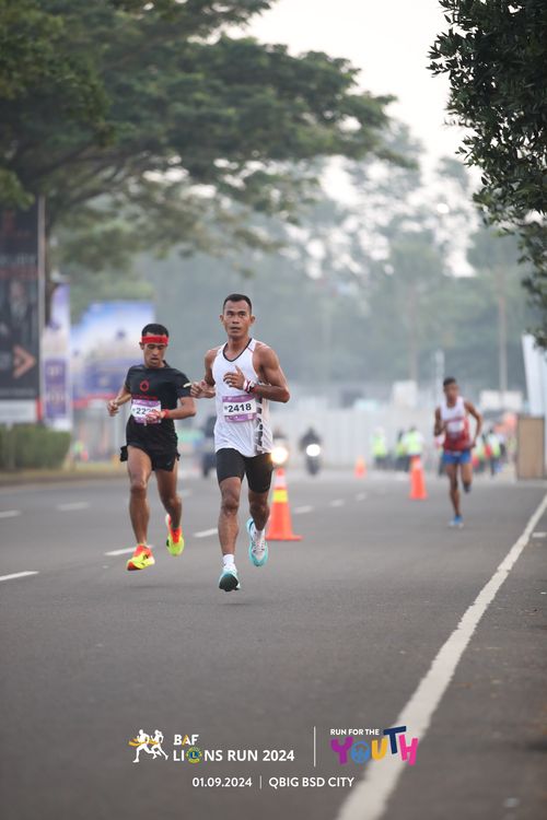 Race photo from BAF LIONS RUN 2024