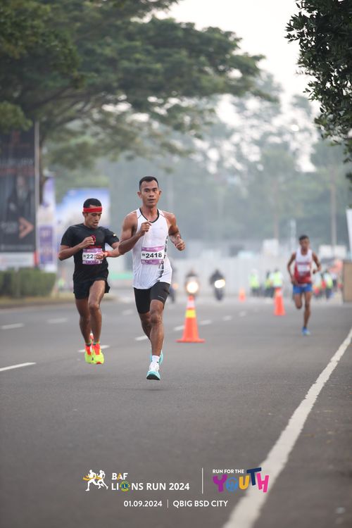 Race photo from BAF LIONS RUN 2024